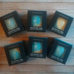 CBD Infused Bath Bombs Lemongrass Kiwi 🍋 🥝